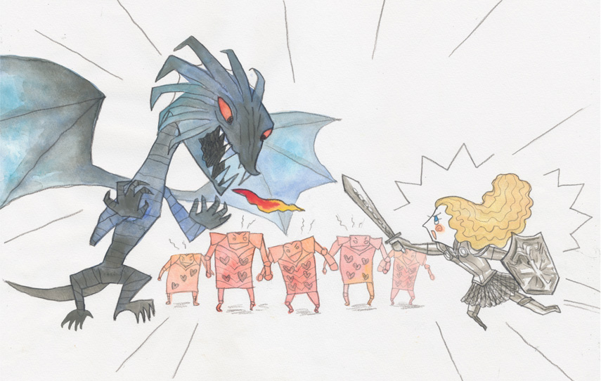 アリス,戦い,ジャバウォック,トランプの兵士